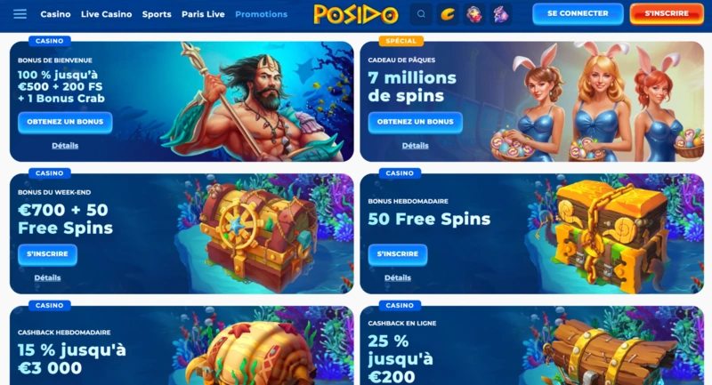 Posido Bonuses